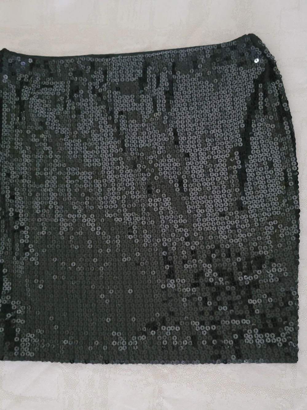 Wet Seal Dark Green Sequin Mini Skirt